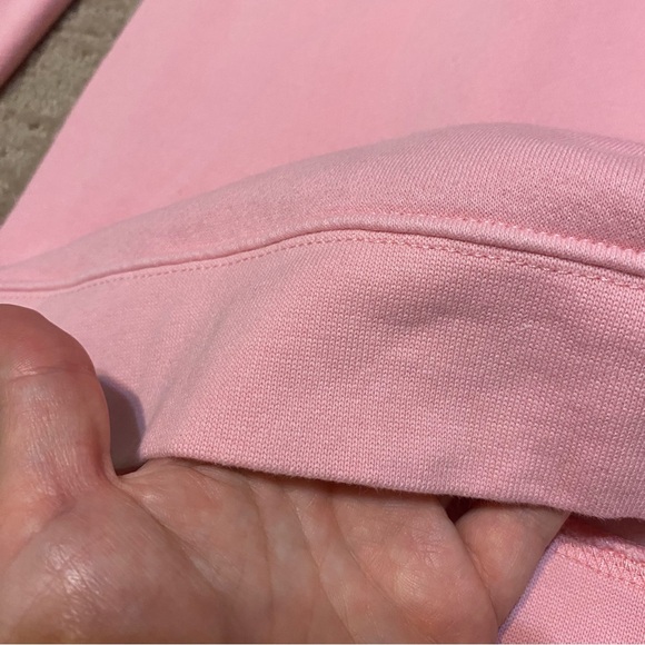 {Starfit} Pink Crew Neck Sweatshirt | Smiley ~ Size Large - Picture 12 of 16